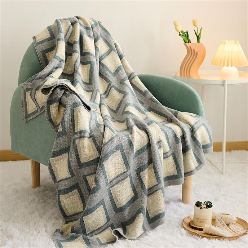 Coperta Cotone Geometrica