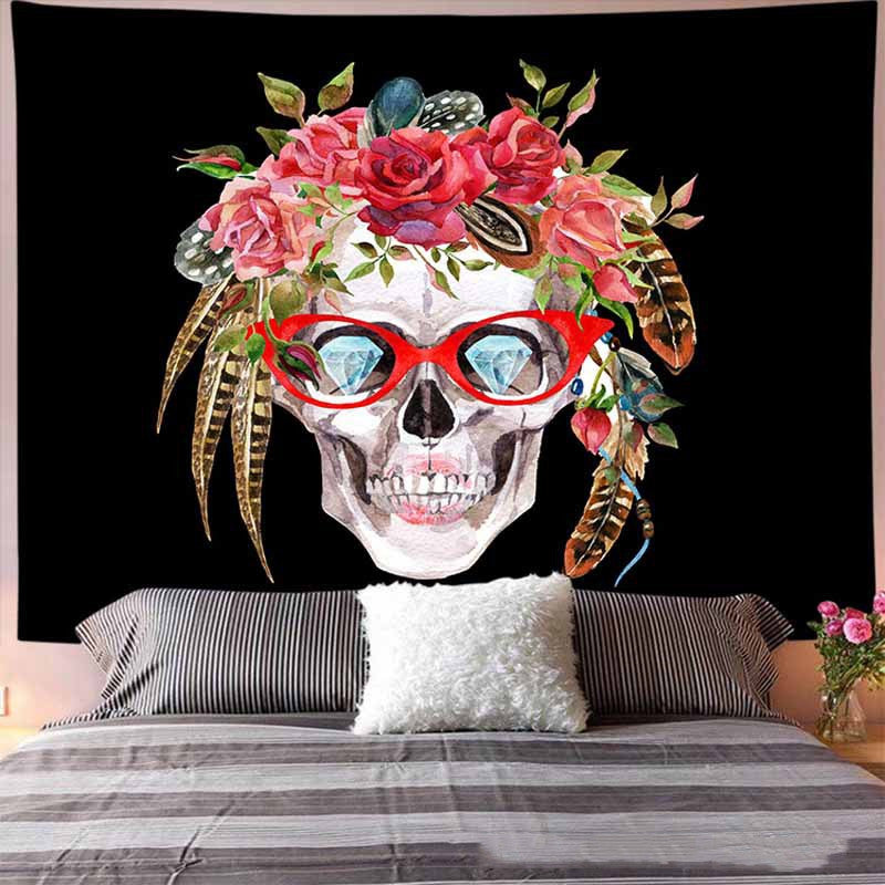 Arazzo hippie floreale
