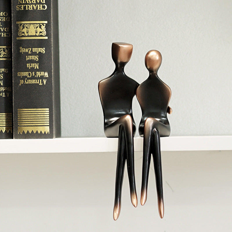 Scultura coppia astratta