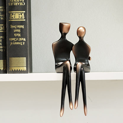 Scultura coppia astratta