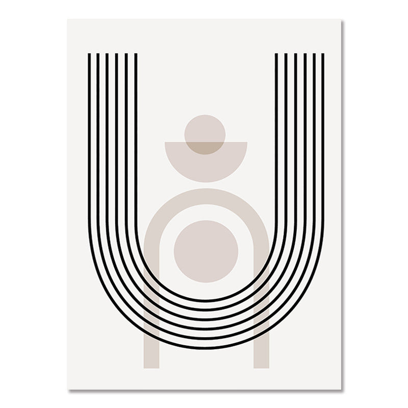 Poster Forme astratte e volti