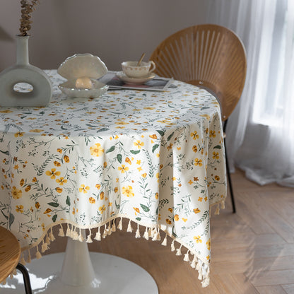 Tovaglia cotone con nappine