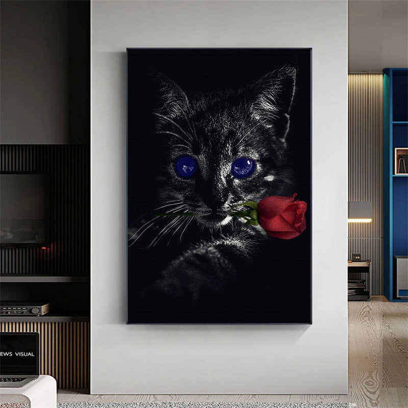 Quadri tela gatti neri