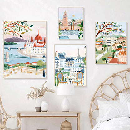 Quadro paesaggio Marrakech