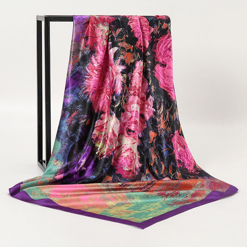 Foulard seta stampa artistica