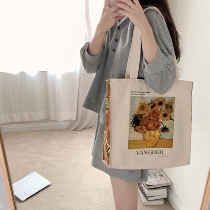 Borsa tela girasoli