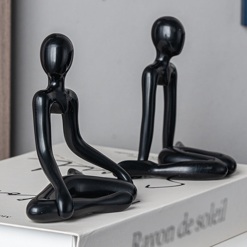 Scultura pensatore astratta