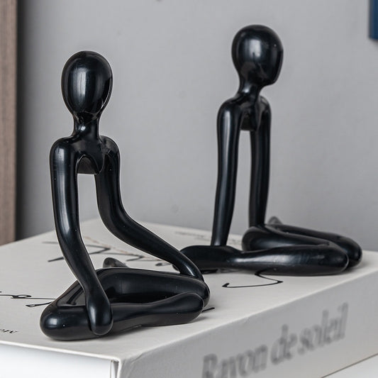 Scultura pensatore astratta