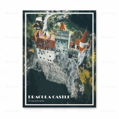 Poster set cinque città europee cornice