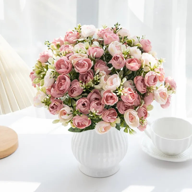 Bouquet rosa artificiale