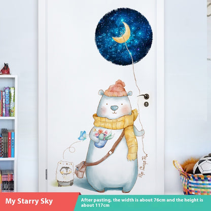 Adesivo murale Balena fra le stelle