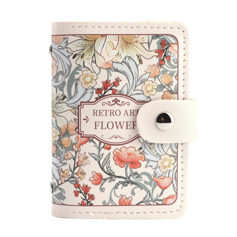Portacarte fiori retrò