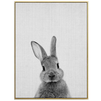 Poster Coda di coniglio in bianco e nero