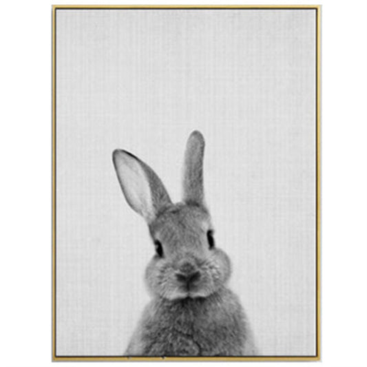 Poster Coda di coniglio in bianco e nero