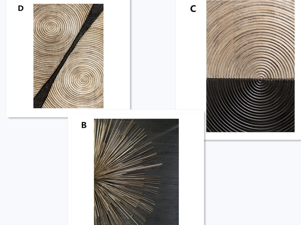 Quadro astratto legno retrò