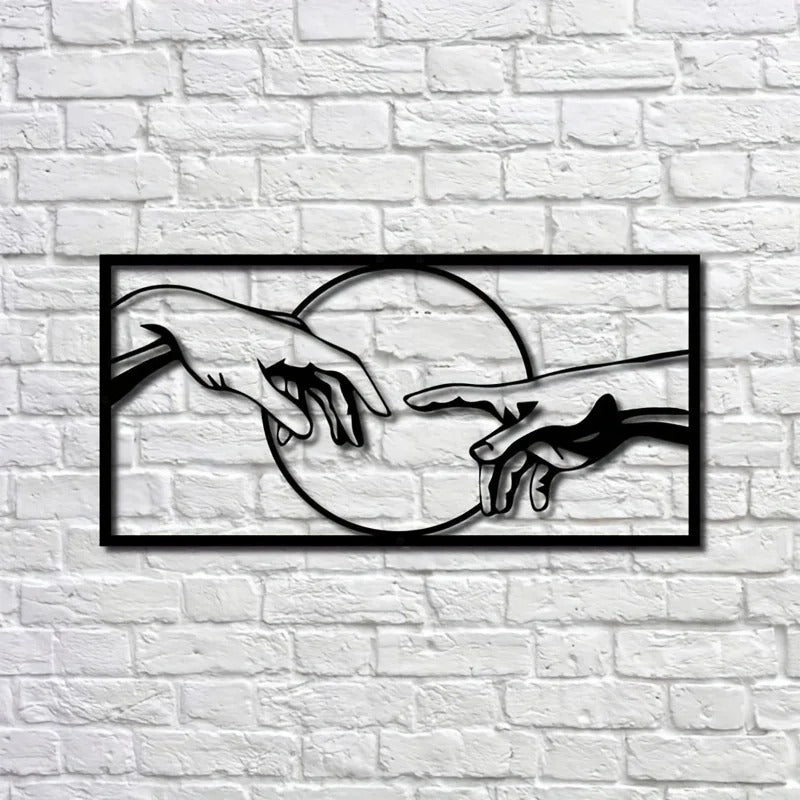 Decorazione metallo nero