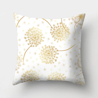 Coperta cuscino foglie d'oro