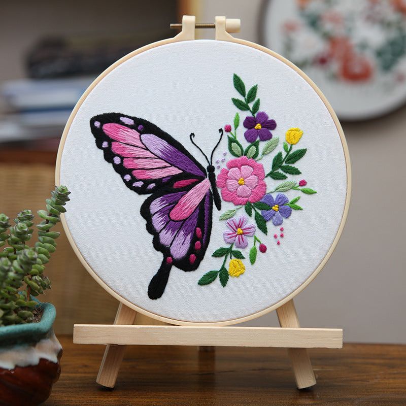 Quadro Ricamato Farfalla