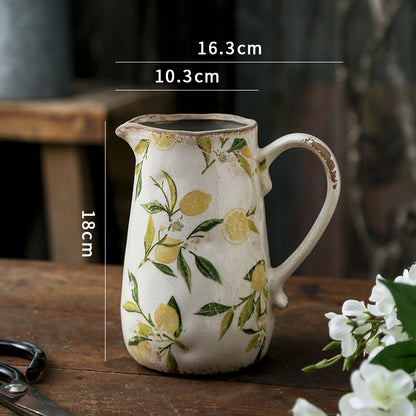 Vaso Ceramica Retro Francese