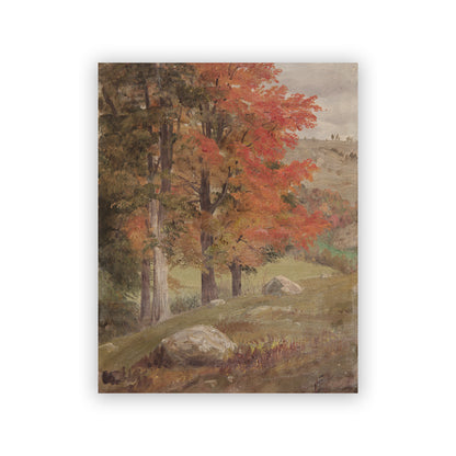 Tela paesaggio autunnale