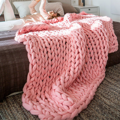 Coperta lana tessuta a mano