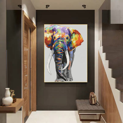 Quadro Elefante Astratto