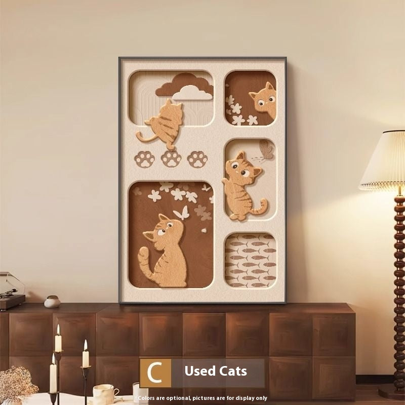 Quadro gatto retrò