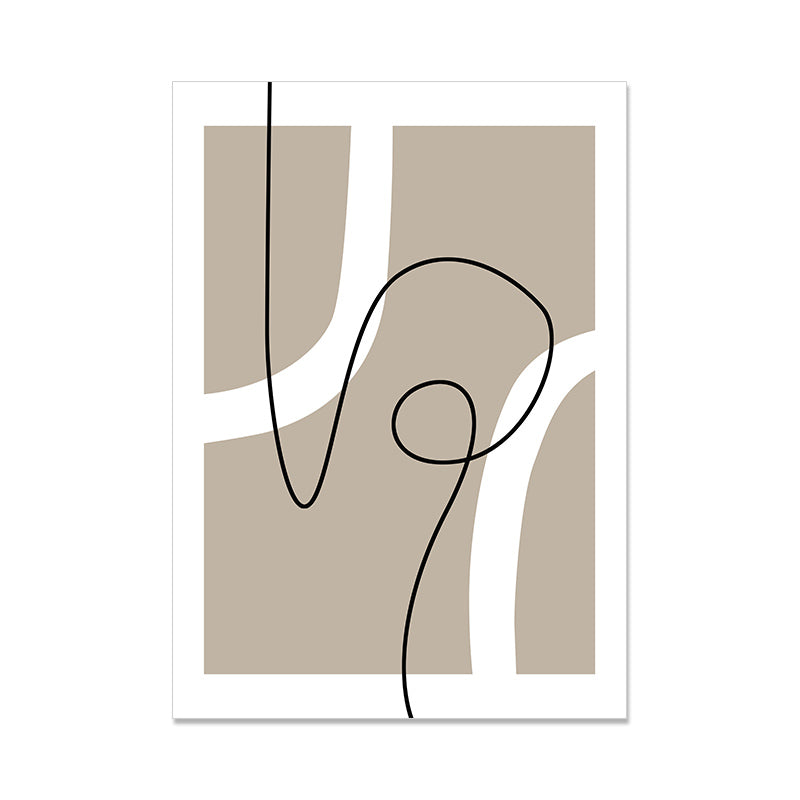 Quadro su tela Forme curve e cerchi minimalisti