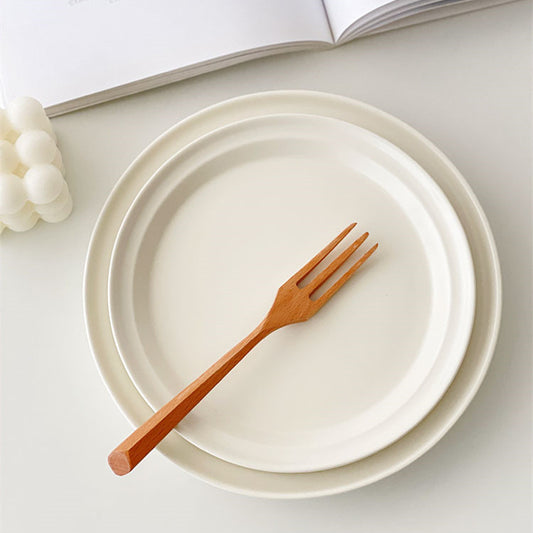 Piatto ceramica bianco