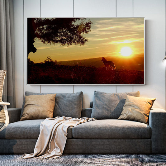 Quadro su tela Tramonto africano