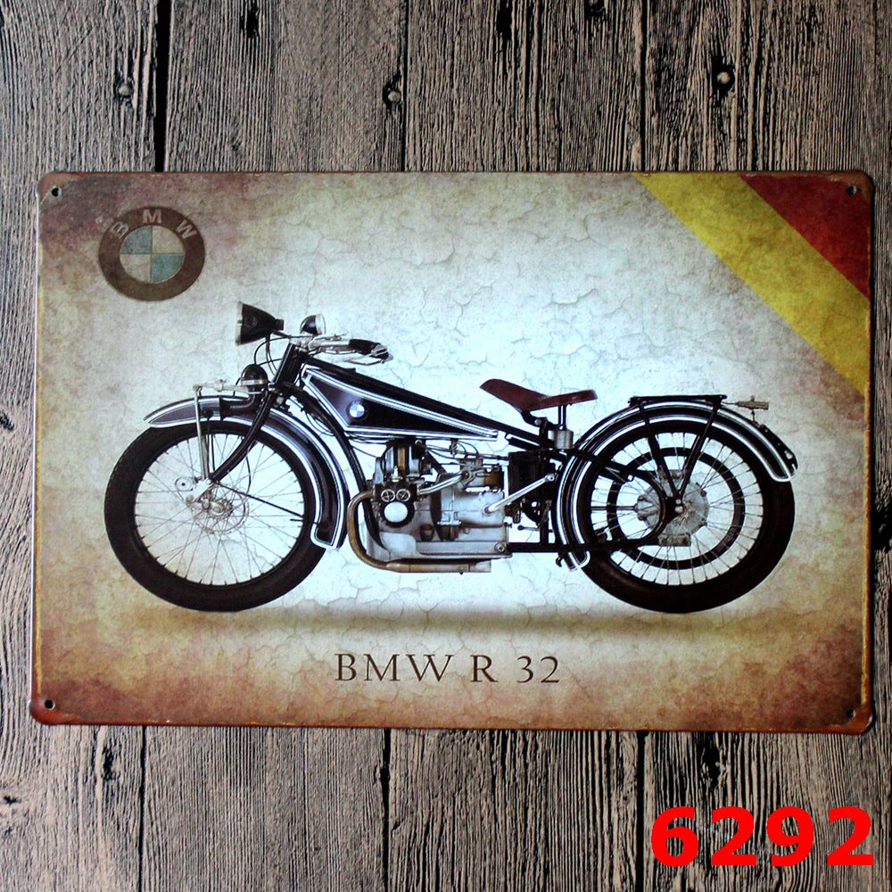 Targa in metallo Motociclette vintage