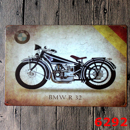 Targa in metallo Motociclette vintage