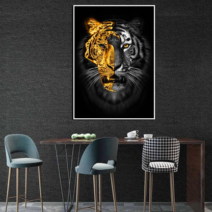 Tela tigre dorata