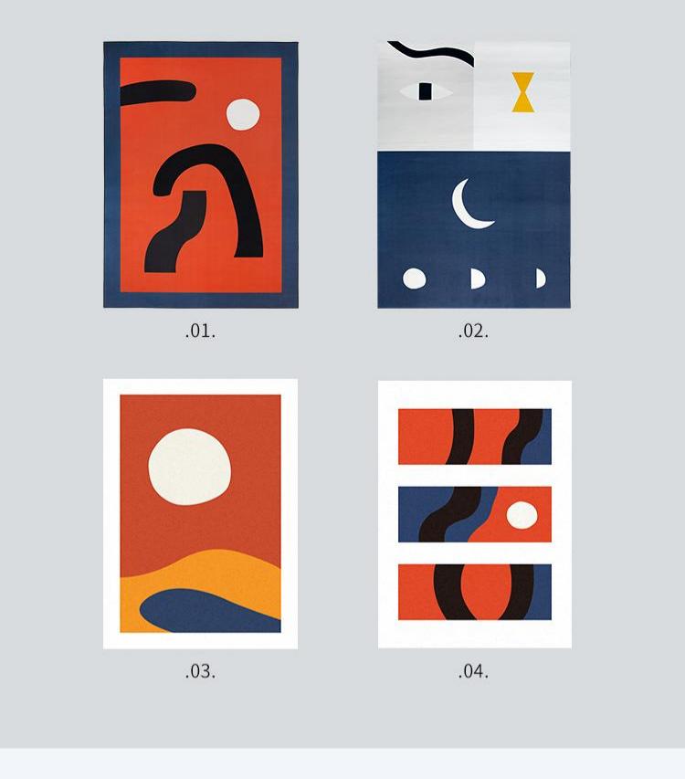Tappeto astratto minimalista