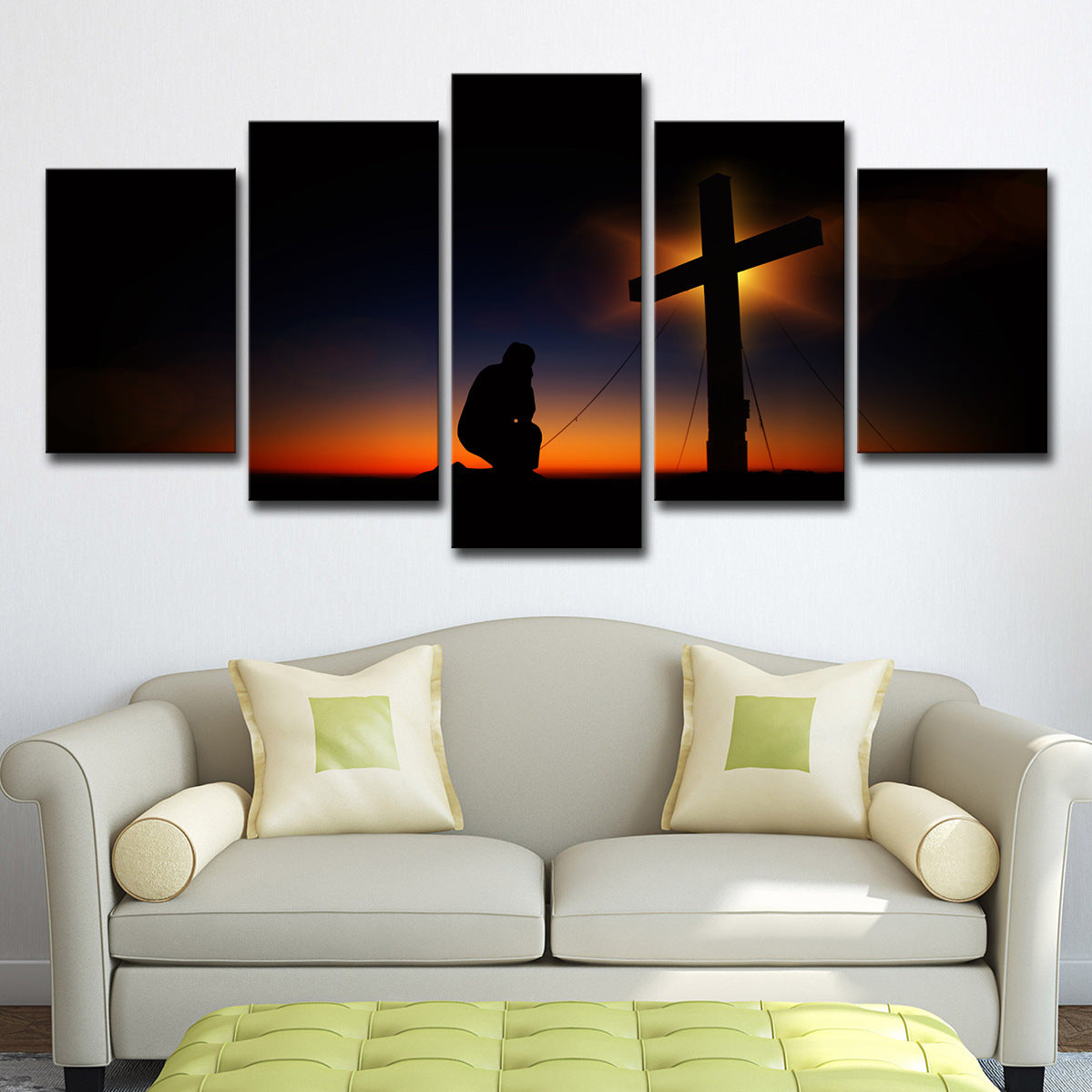 Tramonto dipinto ad olio