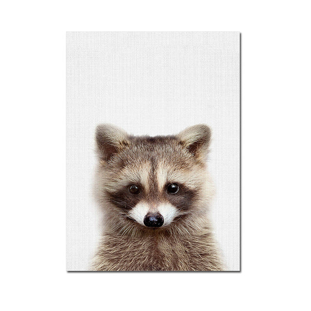 Quadro animali bosco