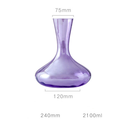 Bicchiere di cristallo viola