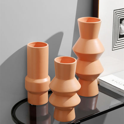 Vaso ceramica colori Morandi