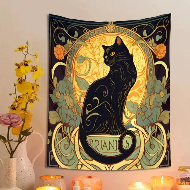 Arazzo gatto nero