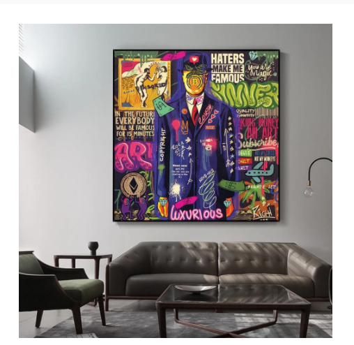Quadro su tela Ritratti pop art
