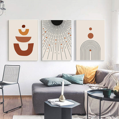 Quadro sole geometrico