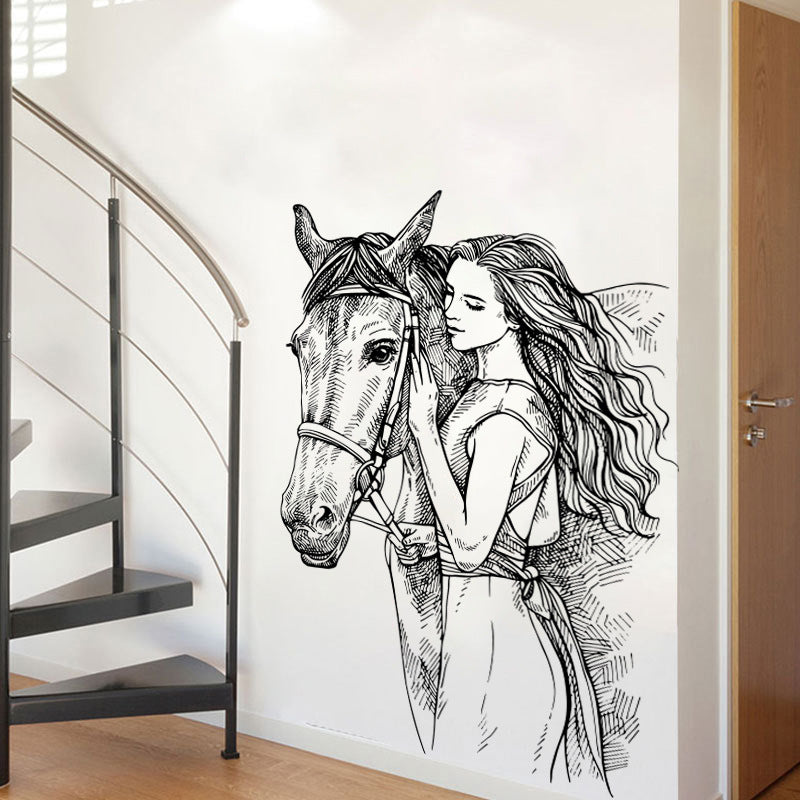 Adesivo famiglia cavallo