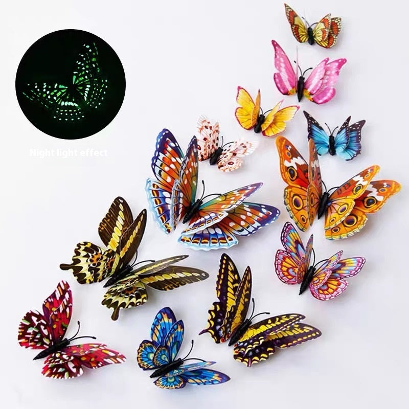 Adesivi farfalle luminose