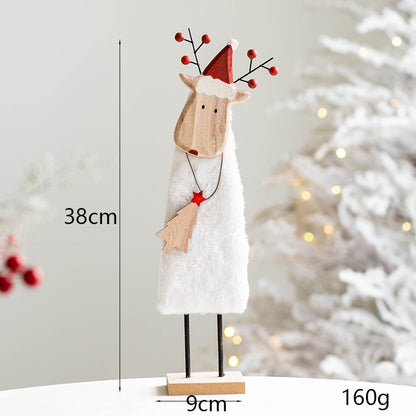 Decorazione alce feltro natale