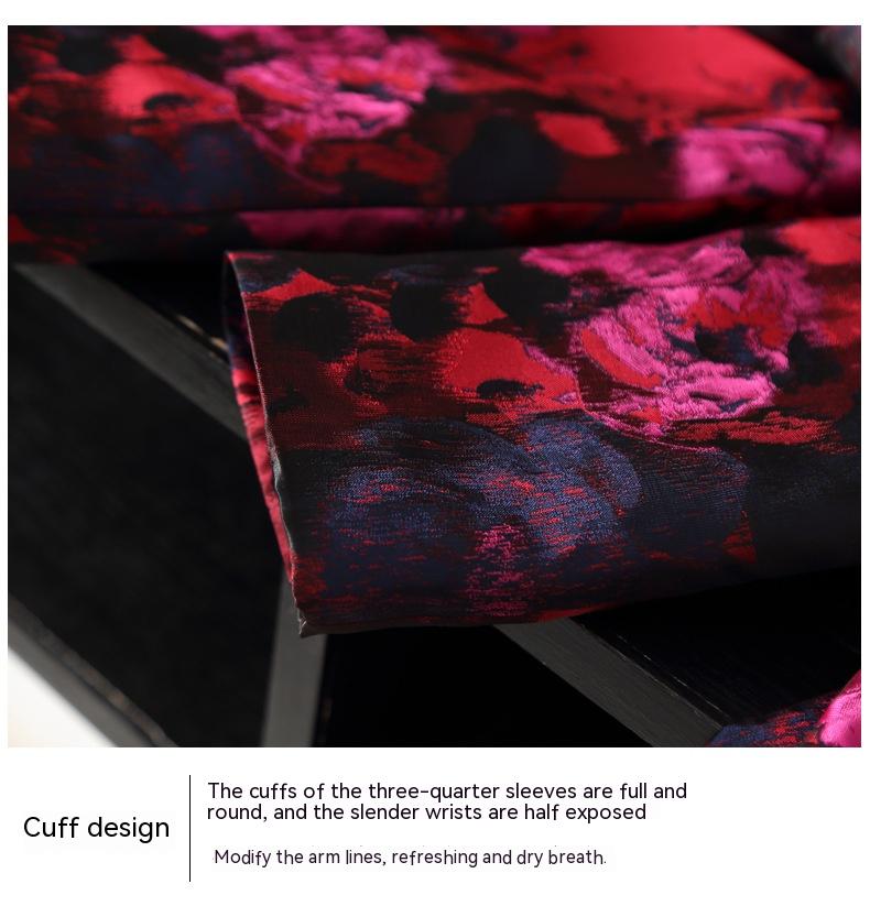 Abito Jacquard Dipinto