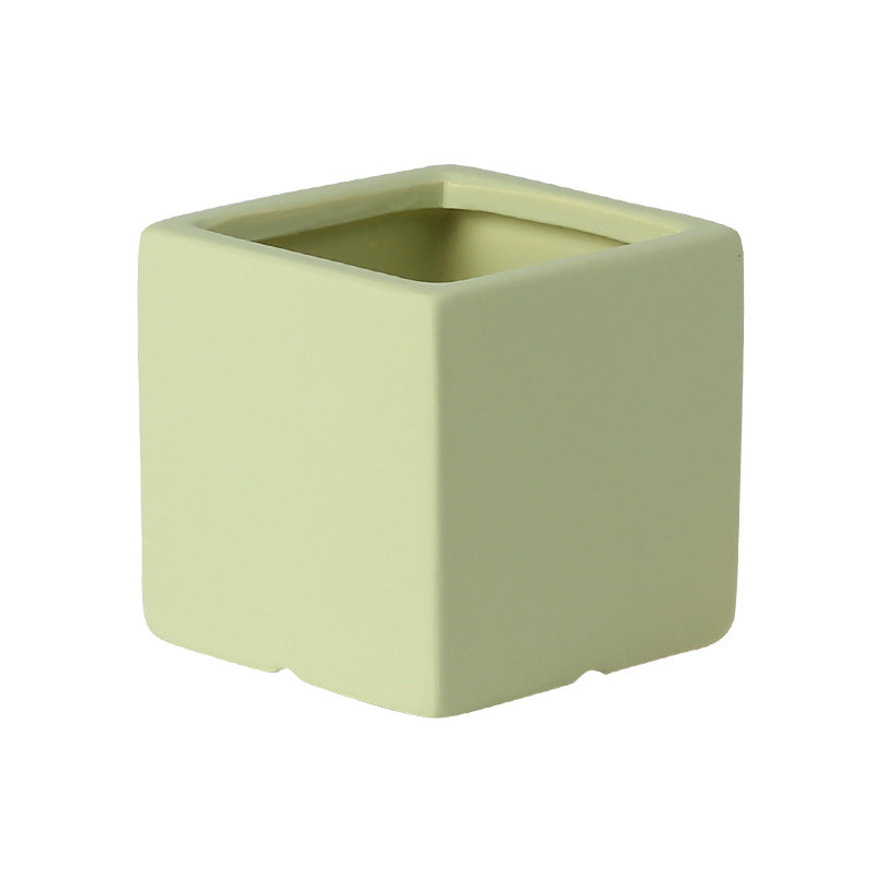 Vaso in cemento quadrato
