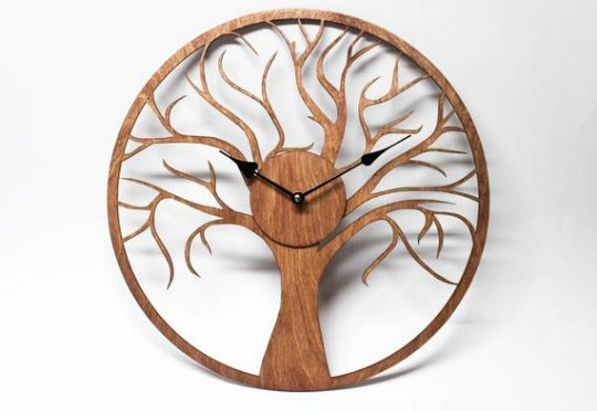 Orologio da parete Albero spoglio legno