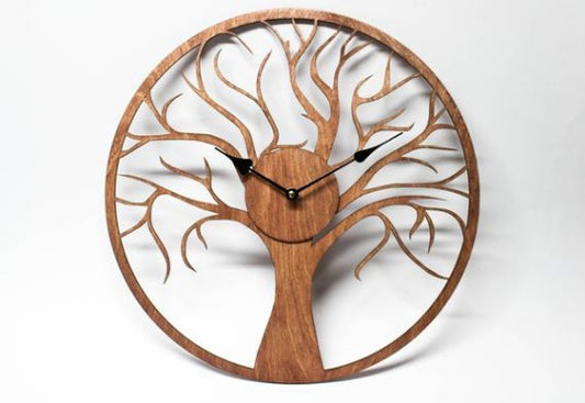 Orologio da parete Albero spoglio legno