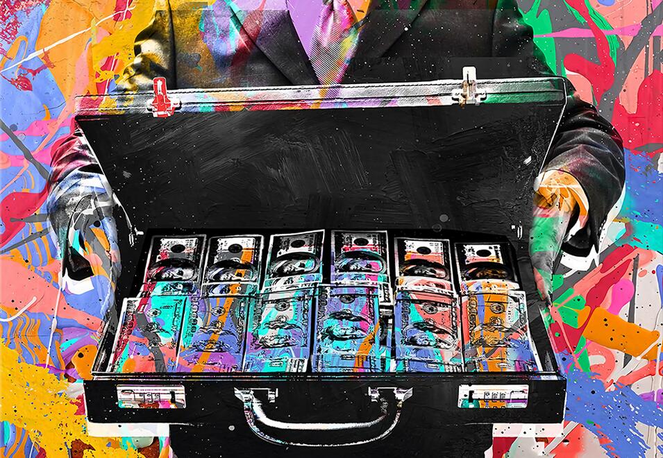 Quadro doodle astratto
