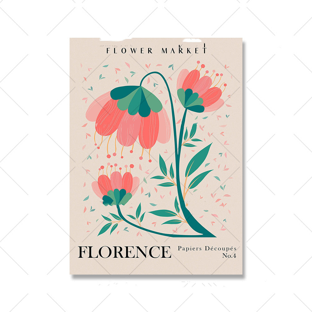 Poster Floreale Vintage